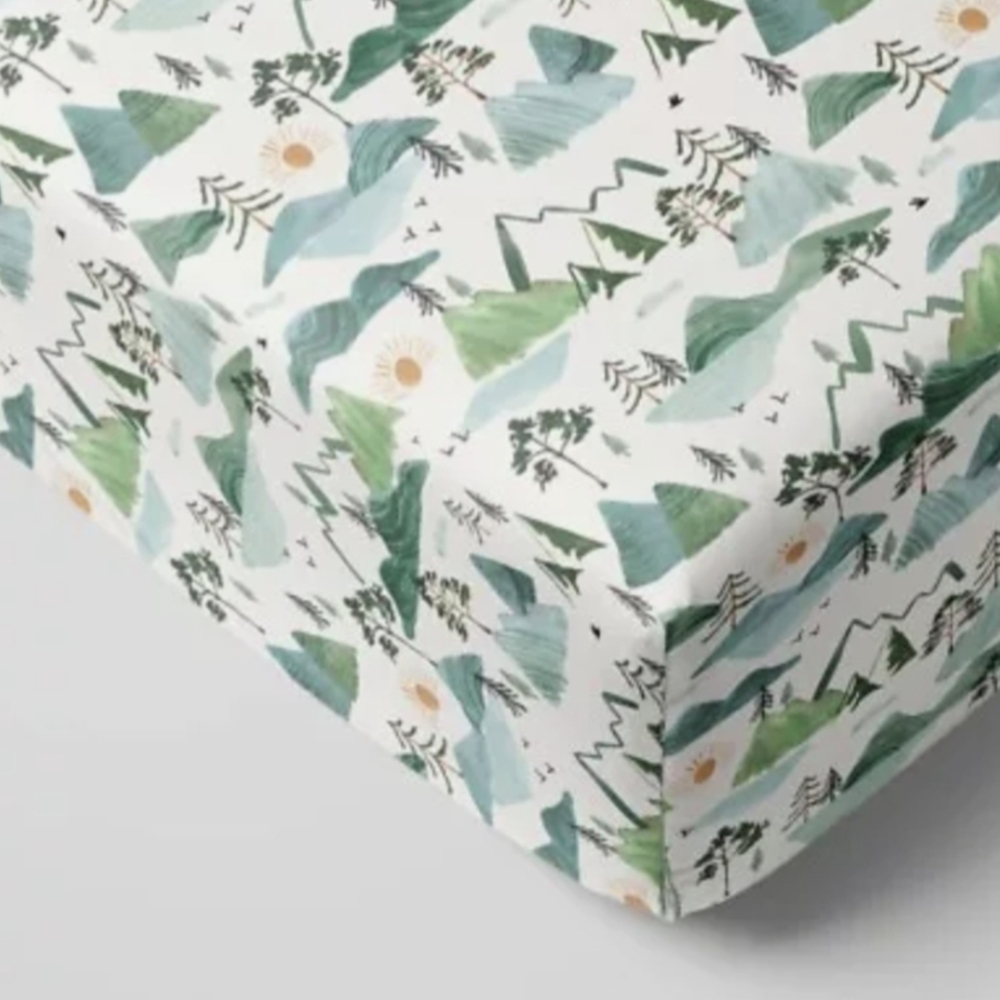 Little Sleepies Mountains Fitted Crib Sheet